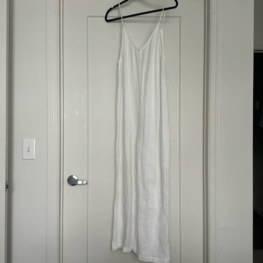 Onia White Soft linen romper